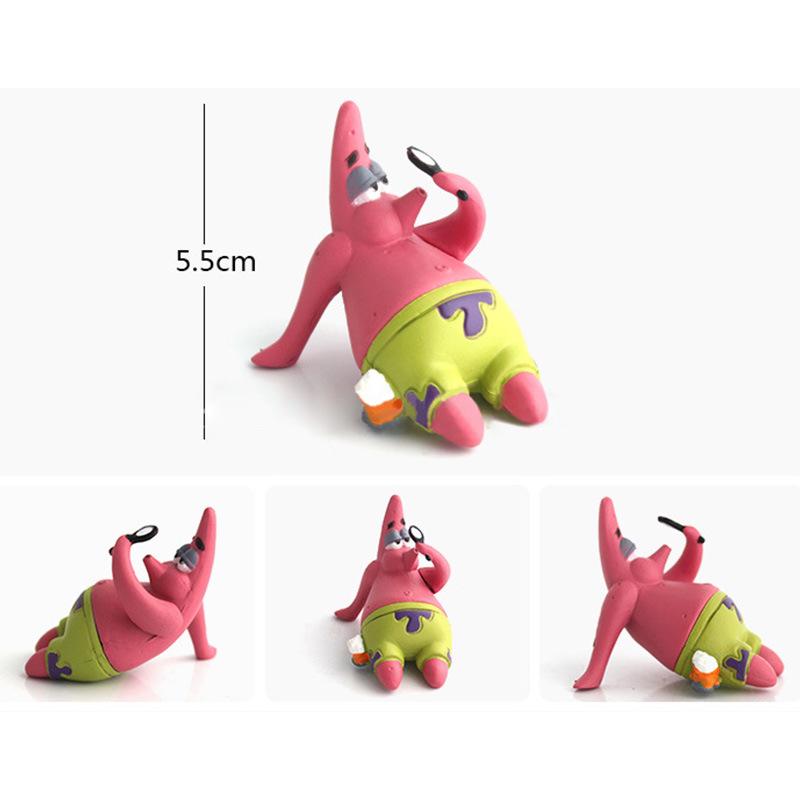 SpongeBob & Friends Cartoon Aquarium Ornaments Set (8 pcs)