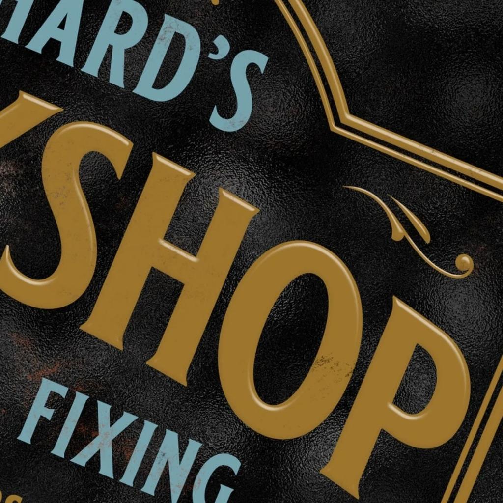 Vintage Metal Sign Custom Name Text Logo Personalized Retro Wall Decor Workshop Garage Man Cave Studio