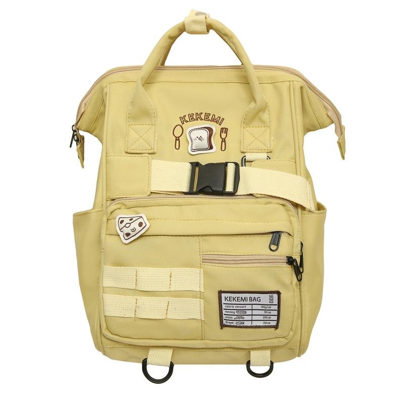 Schoolbag1011 New Fashion Large Capacity Multifunctional Wear-resistant Waterproof Clip Handbag Women's Shoulder Back Mommy Bag