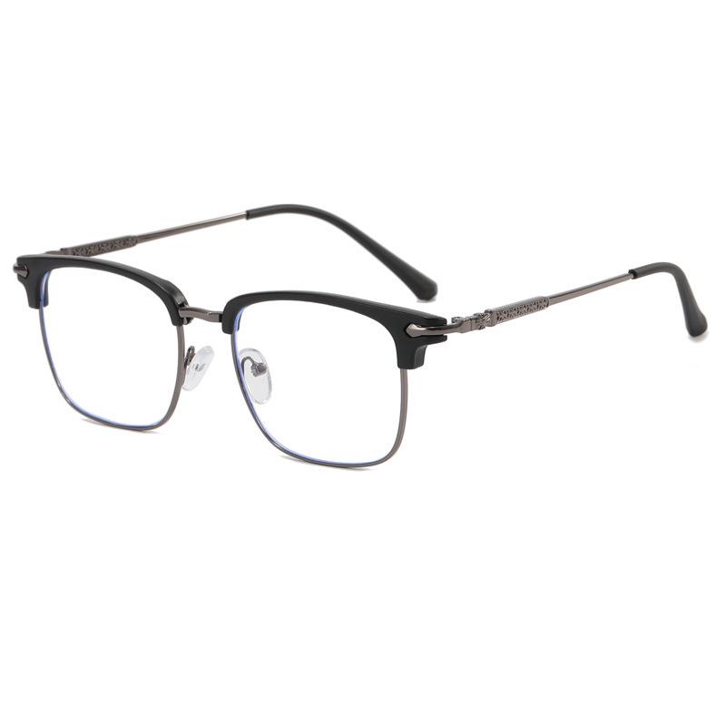 Japanese & Korean Retro Prescription Eyeglass Frames for Men & Women - Trendy Literary Style with Plain or Custom Lenses