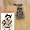 Custom Engraved Pet Memorial Keychain , Dog Cat Horse Bird Portrait, Durable Pet Lover Gift ,Pet Memorial Jewelry