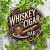 Vintage Whiskey Tin Sign Bar Cave Decor Aluminum Wall Art 8x8 Inch