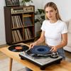 12inch Anti-Slip Record Mat Felt Visual Effect Pad Optical Illusion Record Turntable Slipmat for Dj Music Lovers Family Friends