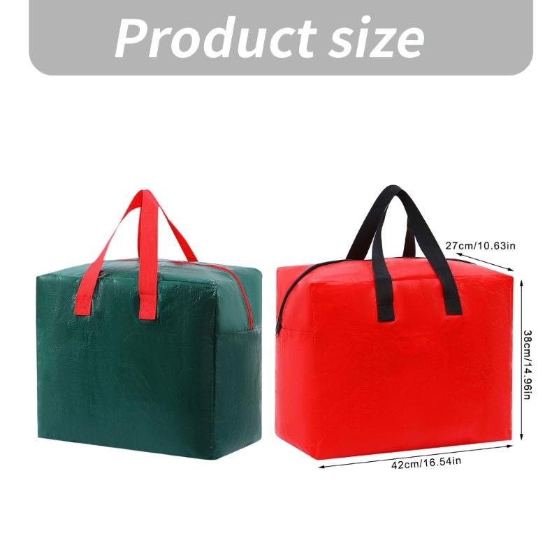 Holiday Decoration Organizers Large Capacity Christmas Accessory Storage Bag Waterproof PE Designs