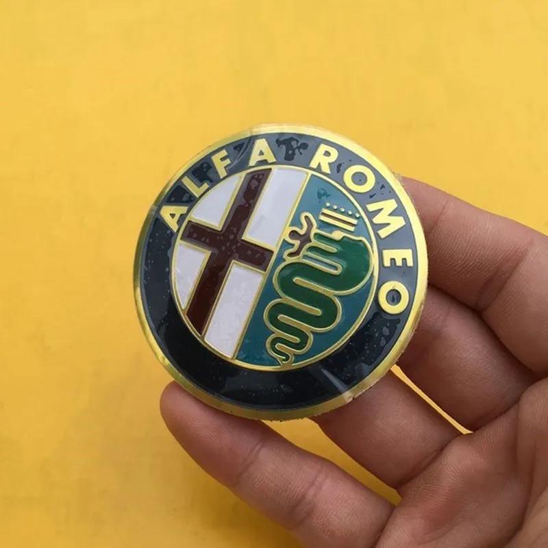 1Pcs 40mm For Alfa Romeo Mito Giulia Giulietta 147 156 166 159 Stelvio Sportiva 4C 8C GT Car Steering Wheel Logo Badge Sticker
