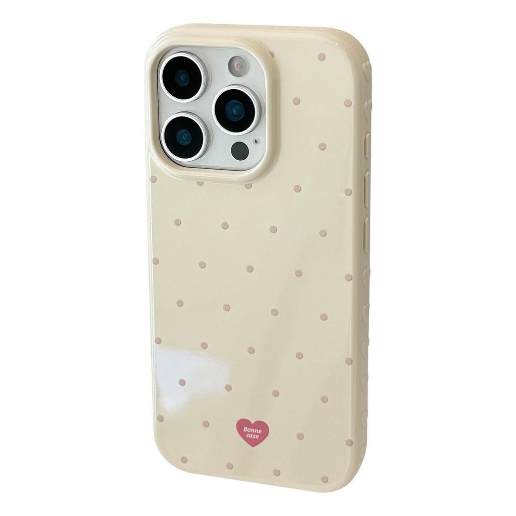 INS Polka Dot Small Fresh Mobile Phone Case for IPhone 17 16 15 14 13 Pro Max Ultra Slim Shockproof Cover for IPhone 17 Pro Case