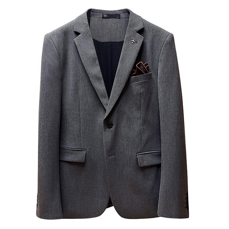 Spring Slim Fit Youth Suit Set - Men's Business Casual Plus Size Tuxedo