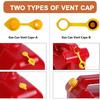 Gas Can Spout Replacement, (5 Kit-Yellow) Gas Can Nozzle Suitable For Most 1/2/5/10 Gal Oil Cans, Flexible Gas Spout Replacement, Fuel Can Pour Spout