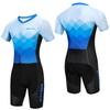 2026 Dětský triatlonový skinsuit Pánské krátkorukávové legíny Cyklistický oblek MTB Ropa Ciclismo Elastický Běžecký plavky Bodysuit