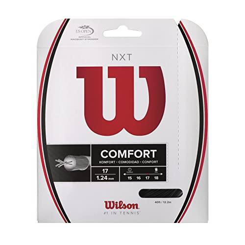 Wilson Tennis String Gut NXT 17 (NXT 17) WRZ943000 17(1.24mm) [Single Tension] BLACK