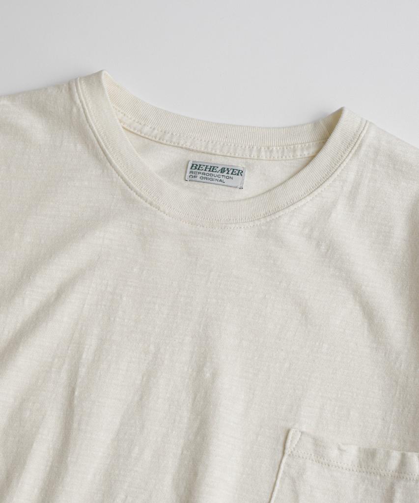 Bihebieo Slub Cotton Tublar T-Shirts Natural
