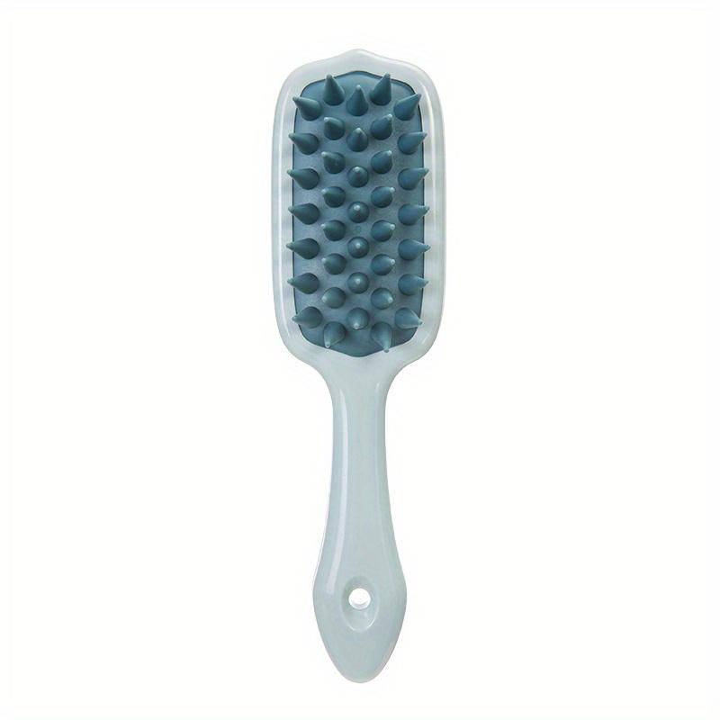 1PCS Silicone Shampoo Brush with ABS Plastic Handle Scalp Massage Hair Washing Comb Extended Plastic Comb for Normal Hair Care