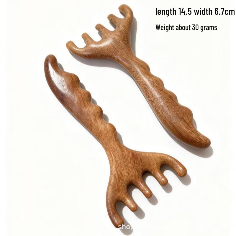 Sandalwood Long Handle Acupressure Massager
