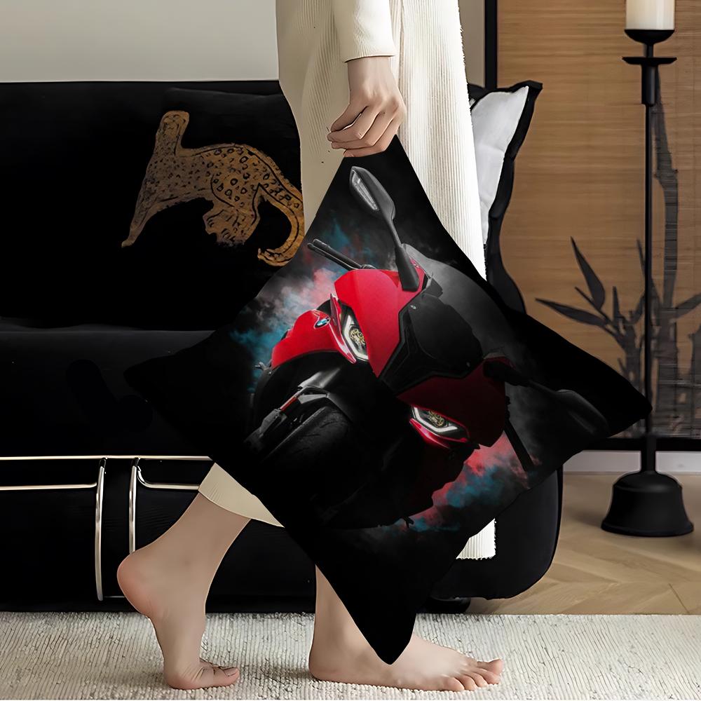 Modern Motorcycle Pillow Cover For Bedroom Room And Living Room Sofa Decorative Cushion Cover