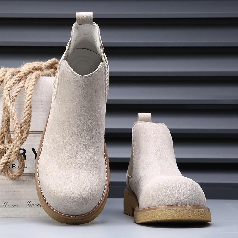 Fashion Men's thick soled boots Minimalist gentleman retro style Office and Party High quality business shoes Hot selling suit New