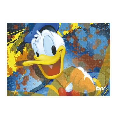 Tenyo [Made In Japan] 266-Piece Gyutto Series Jigsaw Puzzle Donald Duck Stained Art (18.2x25.7cm) DSG-266-986 with Service Card