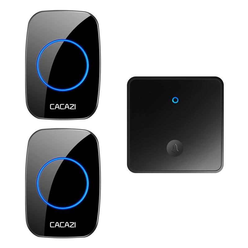 Wireless Home Doorbell, Self-Powered, Ultra-Long Range, No-Drill, 86 Type Design, Outdoor, Includes Elderly Call Button, One-to-Two System