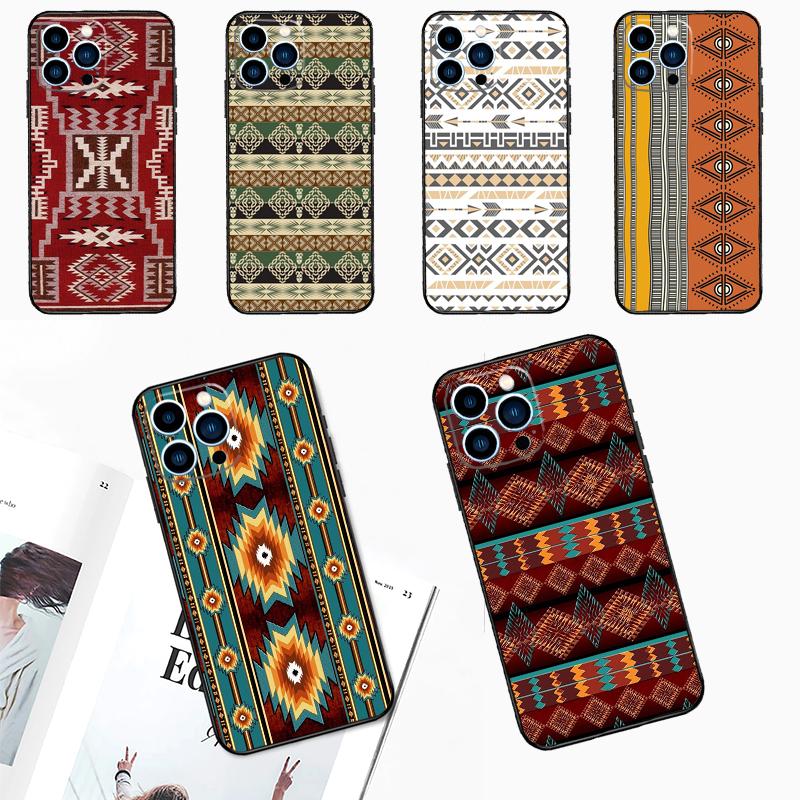 Tribalt etniskt mönster för Huawei Nova 5T 9 10 SE 7i 8i 11i 12i Y60 Y61 Y70 Y72 Y73 Y90 Y91 P20 P30 P40 Lite Fodral