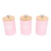 3pcs Storage Canister Multifunctional Airtight Iron Storage Jar with Lid for Tea Coffee Sugar