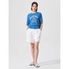 8SECONDS Lettering Round Neck Short Sleeve Pullover Blue (324751Ly8P)