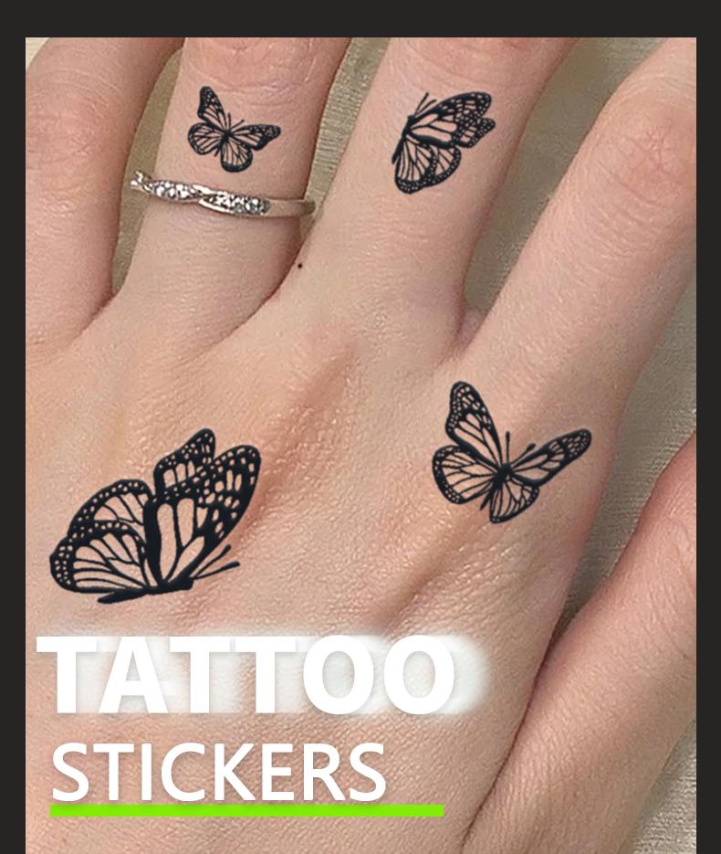 Butterfly, 1Pc Waterproof Temporary Tattoo Stickers, Long-lasting Waterproof for One To Two Weeks, Fake Tattoo for Man and Women