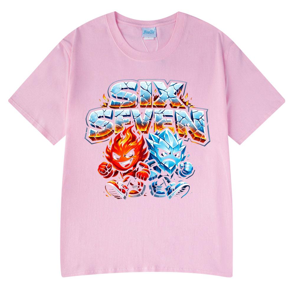 Six Seven Funny Cartoon 67 Meme T Shirts Unisex Women Clothing Fashion Harajuku Tshirt Summer Cotton Casual Short Sleeve Tshirts