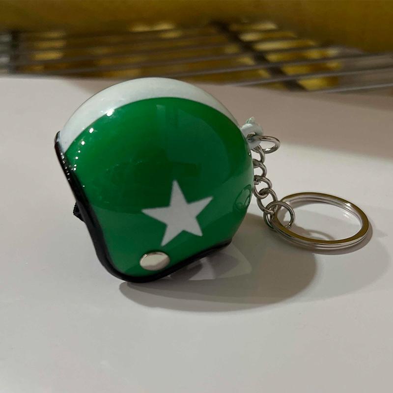 Motorcycle Helmets Key Chain Women Men Cute Safety Helmet Car Keychain Bags