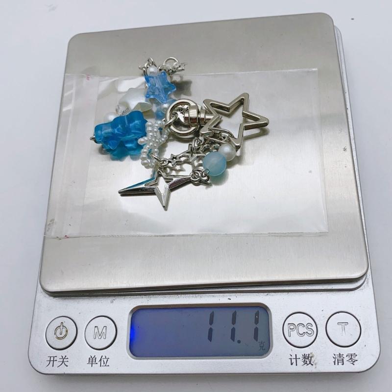 Five-pointed Star Tassels Phone Lanyard Acrylic Bear Pendant Keychain Keyring