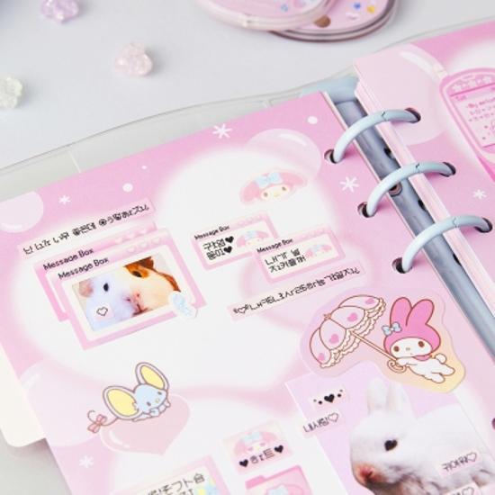 Zehn mal zehn Sanrio Y2K Fensteraufkleber (Meine Melodie/Kuromi/Cinnamoroll/Pochacco), eine beliebte Redewendung in Korea