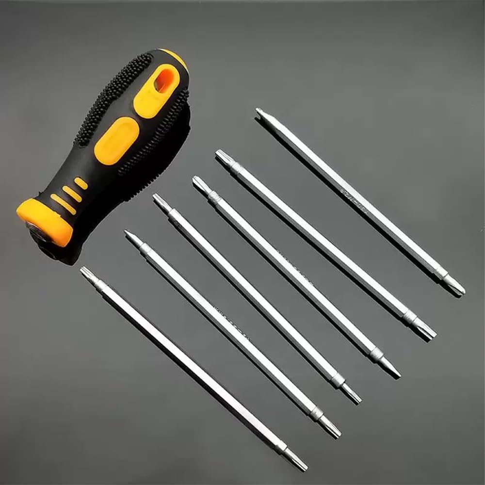 ESJNNK Torx Screwdriver Includes and Screwdrivers and Precision Specialized Magnetic for and Furniture Assembly 6-Piece Set, Y-Shaped, Triangular,