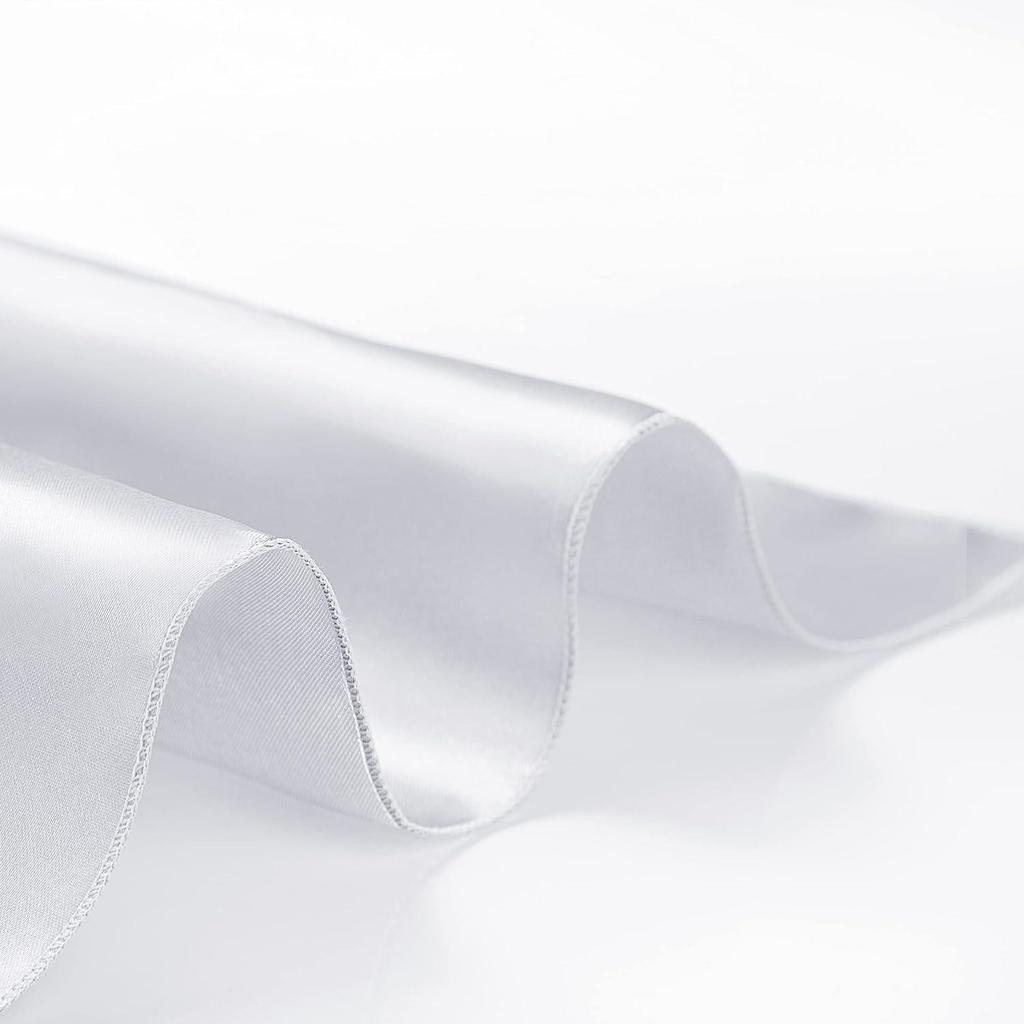 1PC Napkin Cloth Satin Face Mouth Cloth Lock Edge Solid Color Restaurant Hotel Square Wedding Decoration