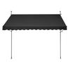 138x47" Patio Awning Retractable Patio Canopy Sunsetter with Crank Handle