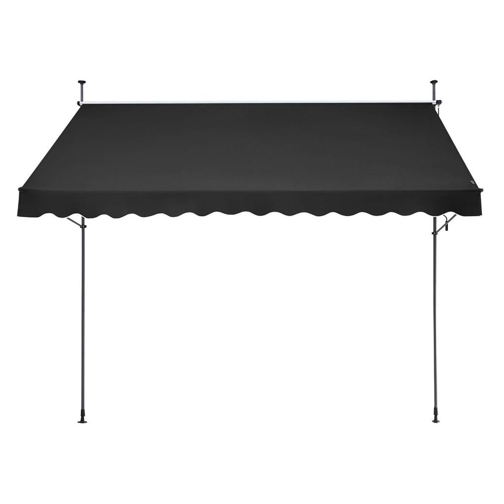 138x47" Patio Awning Retractable Patio Canopy Sunsetter with Crank Handle