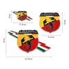 3D Metal Car Sticker Emblem Auto Side Wing Badge Trunk Decal For Fiat 500 124 125 595 Bravo Scorpion Punto Abarth Decoration