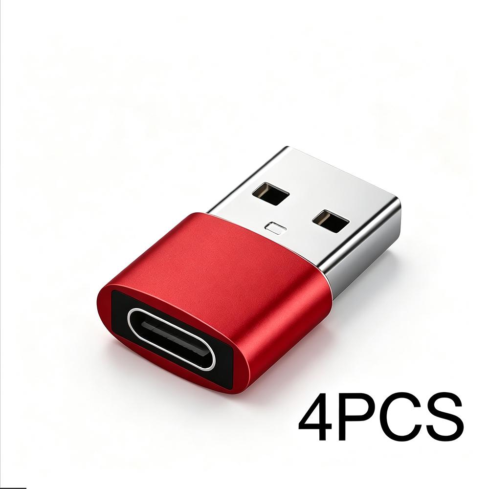 4Pcs USB To Type C OTG Adapter USB USB-C Male To Micro USB Type-c Female Converter For Macbook Samsung S20 USBC OTG Connector 3