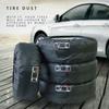 4pcs Car Spare Tire Cover Case Polyester Auto Wheel Tires Storage Bags Vehicle Accessories Dust\-proof Styling