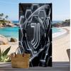 Juventus FC Printed Beach Towel Quick Dry Soft TowelPortable Large Rectangular Beach Blanket for Travel Swimming Pool