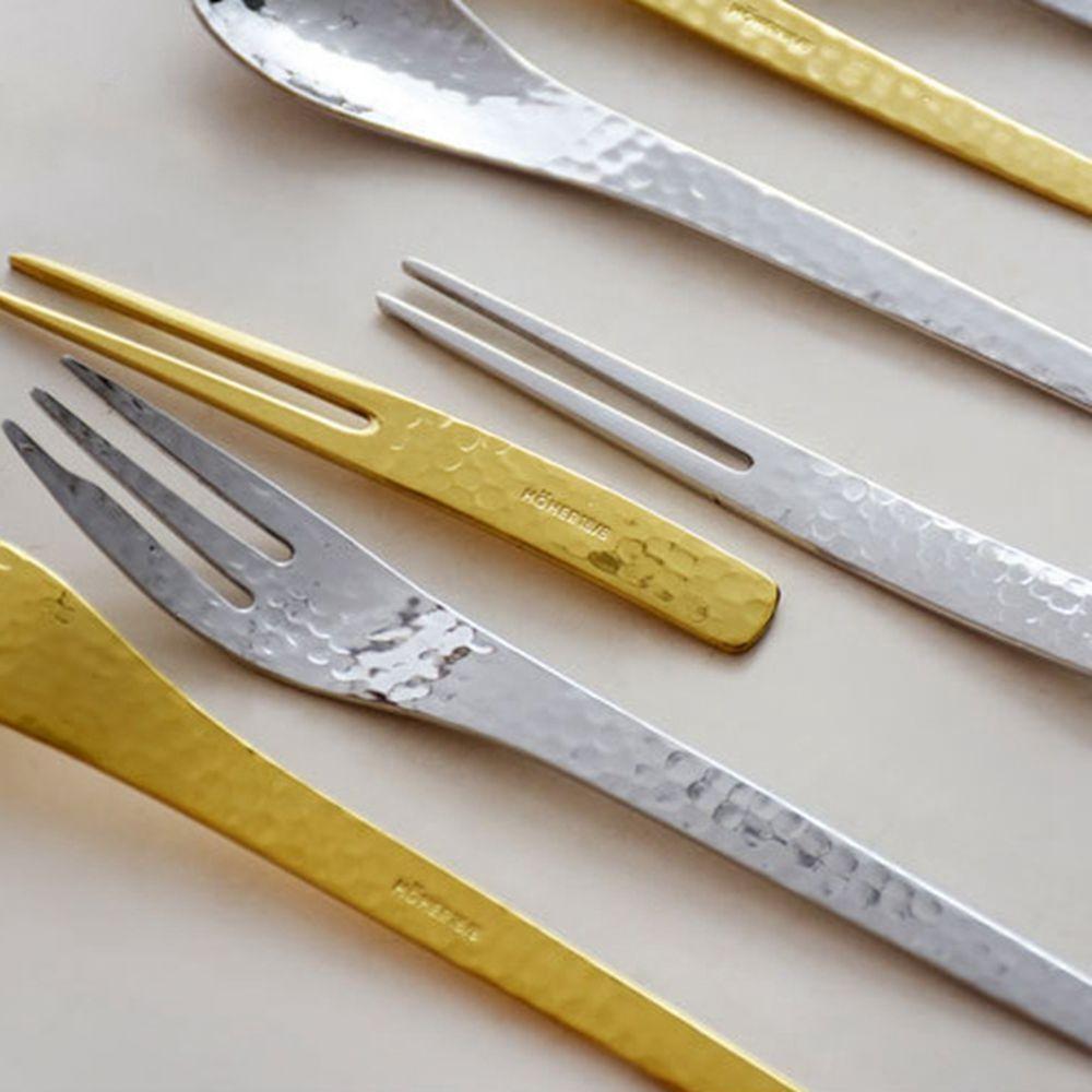 Style Handmade 304 Stainless Steel Coffee Cake Honey Teaspoon Stirring Spoon Tableware Fruit Fork