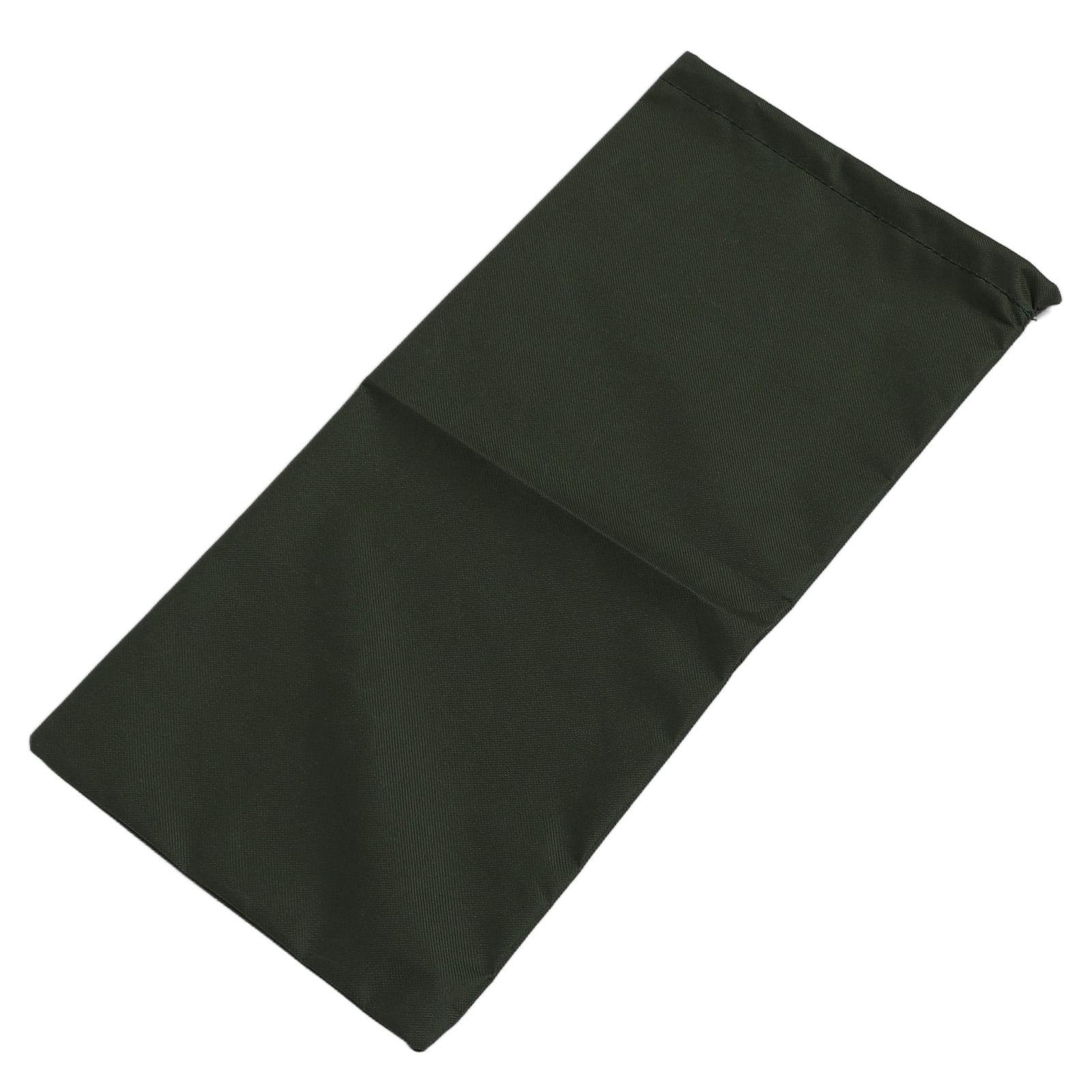 

10 шт. Мешки с песком для защиты от наводнений Пустые Утолщенные 600D Полиэстер Гибкие Мешки на шнурке для контроля наводнений для Двери Гаража Подвала темно-зеленого