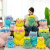 Adorable Long-haired Monster Plush Pillow For Girls Cute Sofa Toy In Soft Colors