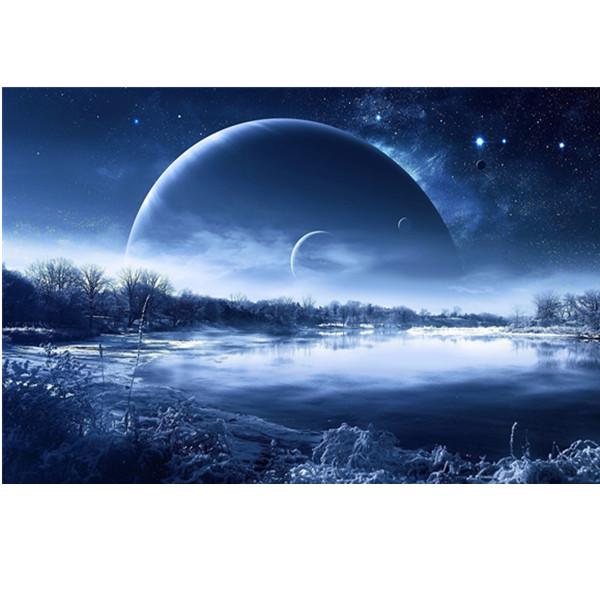 5D DIY Full Round Diamond Painting Landscape Set Embroidery Cross Stitch Mosaic Embroidery