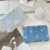 Cute Star Print Coin Purse Denim Ultralight Lipstick Earphone Storage Bag with Zipper Small Coin Wallet