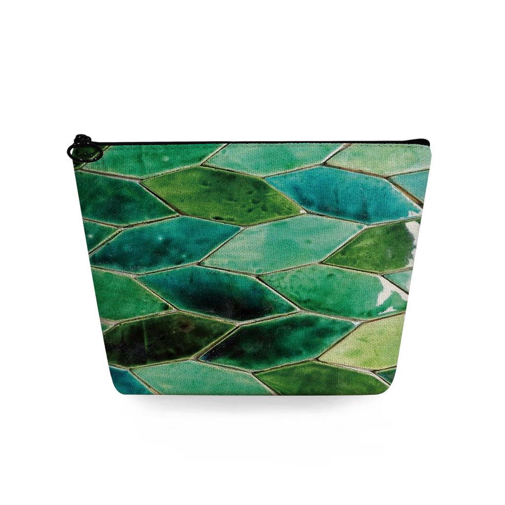 Women Geometric figure Print Cosmetic Bag Toiletries Organize Travel Storage Case 6720 KTB