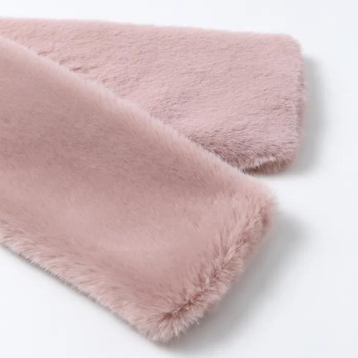 Lara Winter Fur Scarf - Pink
