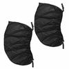 2pcs Car Rear Side Window Sun Visor Shade Mesh Cover Shield L Size UV Protector