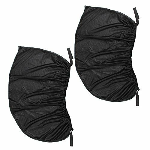 2pcs Car Rear Side Window Sun Visor Shade Mesh Cover Shield L Size UV Protector