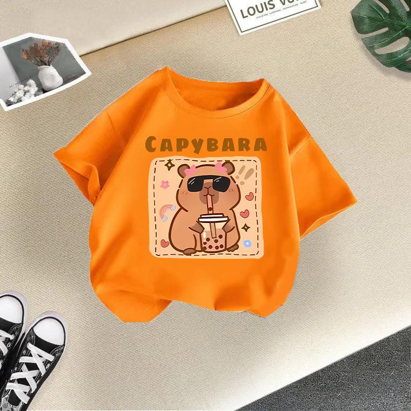 Children's Casual Short-sleeved T-shirt - Summer Girls' And Boys' Fashionable And Cute T-shirt