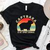 Capybara Is My Spirit Animal T Shirt Lover Cute Vintage Funny Quotes Vintage Slightly Casual Fashion Streetwear Graphic