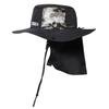 TAVARUA TM1006 Standard Surf Hat with Sunshade Value, Removable Sunshade (UV Care Product) (Black, Free Size (59cm))