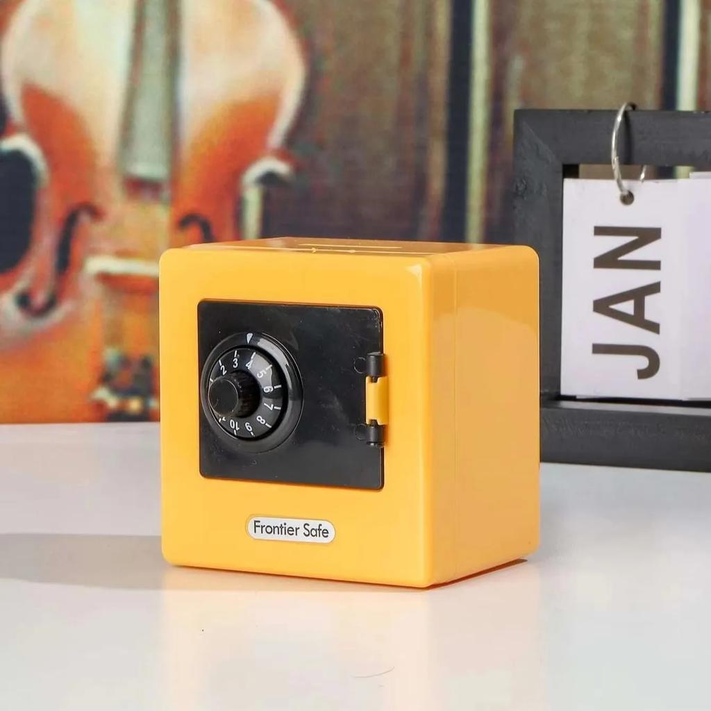 Mini salvadanaio bancario Retro Atm Password rotante Monete in contanti Cassetta di risparmio Cassetta di sicurezza bancaria Deposito automatico banconote Regalo di Natale